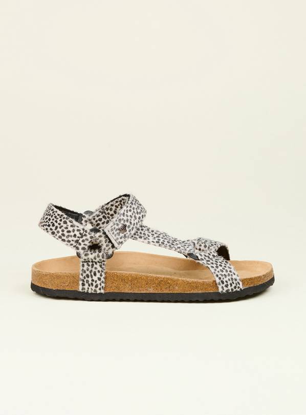 BRAKEBURN Leopard Strap Sandal 9